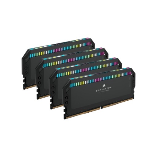 תמונה של Corsair DOMINATOR® PLATINUM RGB 64GB (4x16GB) DDR5 DRAM 6400MHz C32 Memory Kit — Black CMT64GX5M4B6400C32