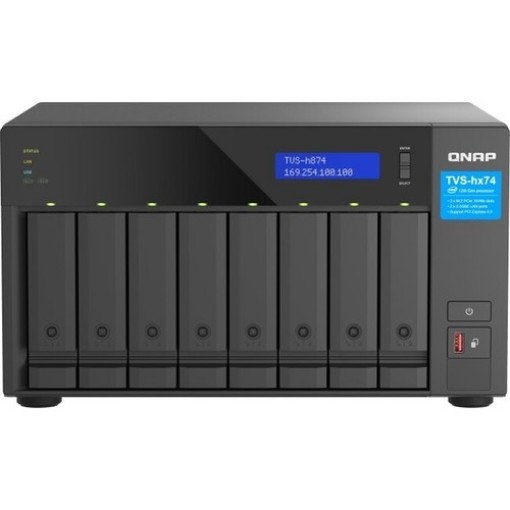 Изображение Сервер NAS QNAP TVS-H874-i5-32G черного цвета.