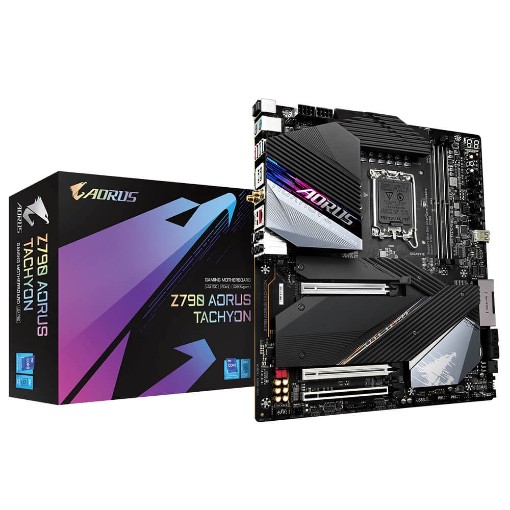 Изображение Материнская плата Gigabyte Z790 AORUS TACHYON черного цвета.