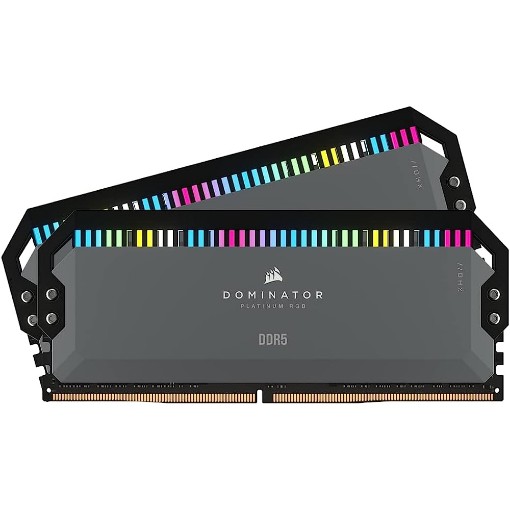 תמונה של זיכרון Corsair DDR 5 64G (32x2) 6000 CL30 Dominator Platinum RGB CMT64GX5M2B6000Z30