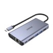 Изображение Hub USB+Controllers - UNITEK USB-C uHUB 08+ 8-in-1 Dual Display Hub USB 5Gbps