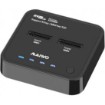 Picture of Maiwo K3016P is a dual-bay USB3.2 Gen2 Type-C docking and cloning station for NVMe M.2 SSDs.