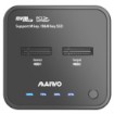 Picture of Maiwo K3016P is a dual-bay USB3.2 Gen2 Type-C docking and cloning station for NVMe M.2 SSDs.