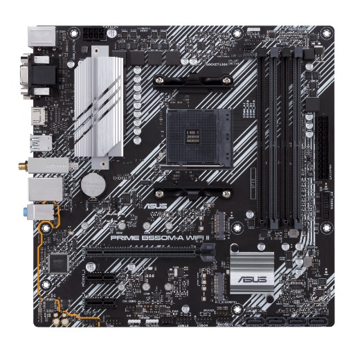 תמונה של לוח אם Asus PRIME B550M-A WIFI II צבע שחור