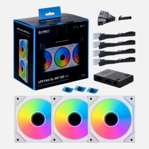 Picture of Lian-Li Cooler 120mm SL-INF (UF-SLIN120-3W) UNI White 3-Fan 12SLIN3W