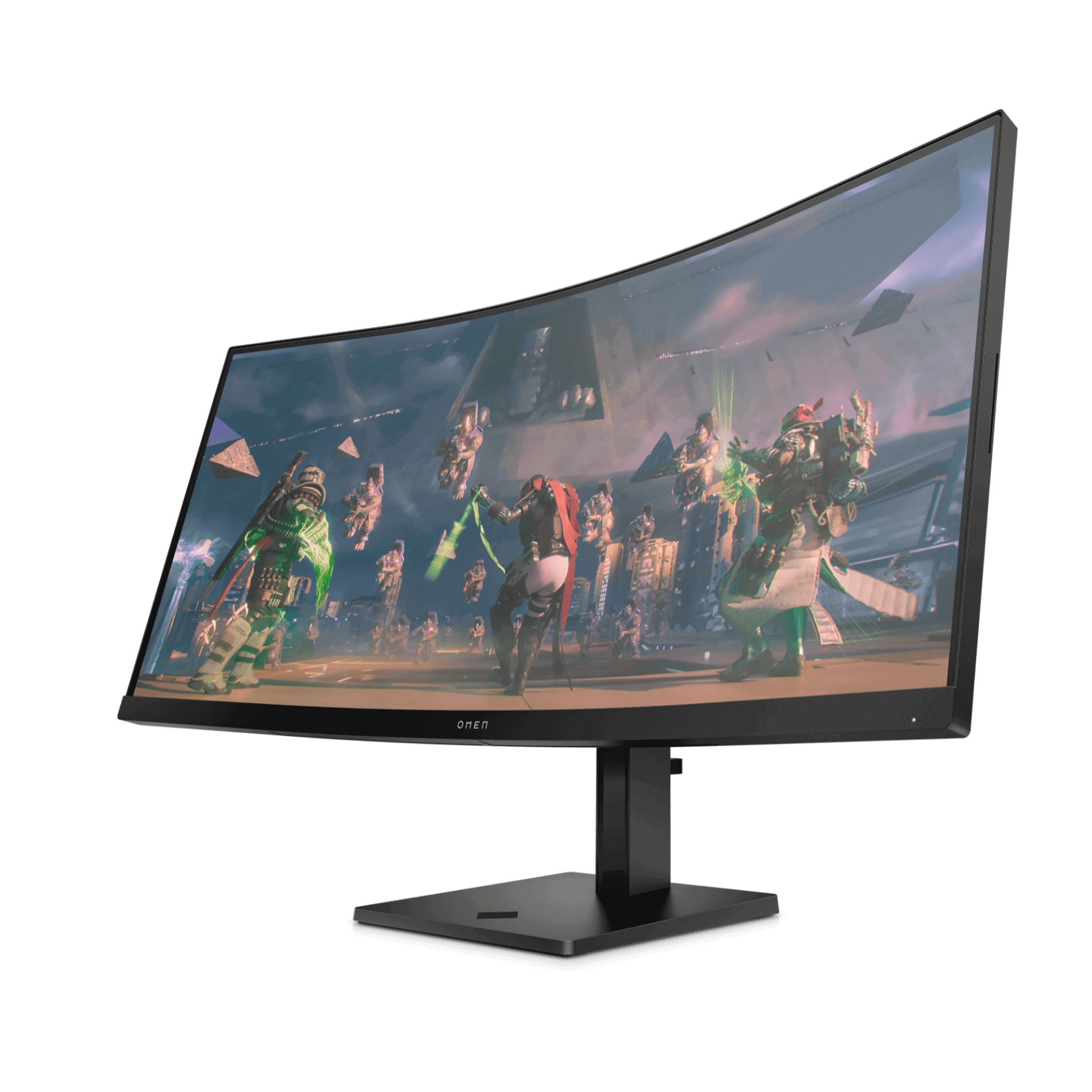 HP OMEN 34C QHD 165Hz Curved Gaming Monitor 780K8AA includes speakers ...