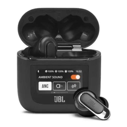 Picture of JBL Tour Pro 2 True Wireless headphones.