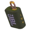 Изображение JBL портативная колонка Go 3 в зеленом цвете.