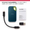 Изображение Внешний портативный SSD-накопитель SanDisk Extreme Portable SSD V2 SDSSDE61-2T00-G25M емкостью 2 ТБ.