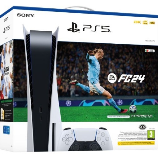 תמונה של  Sony PlayStation 5 825GB Blu-ray Edition FC 24 - אחריות יבואן רשמי על ידי ישפאר