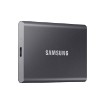 Изображение Внешний твердотельный накопитель Samsung Portable SSD T7 USB 3.2 MU-PC1T0T/WW - емкость 1 ТБ - серый цвет.