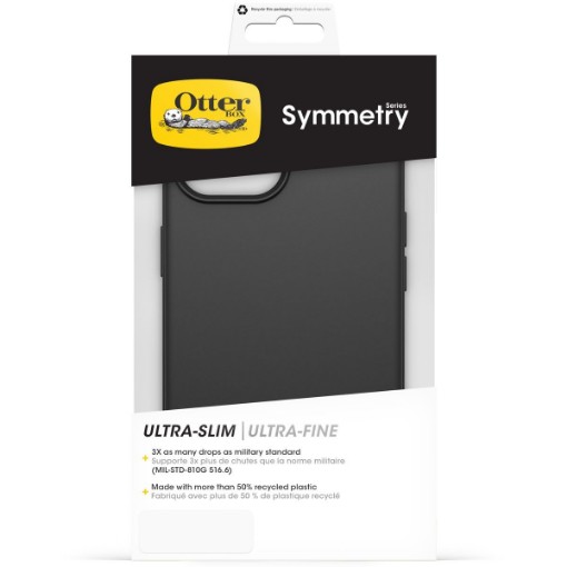 תמונה של כיסוי OtterBox Symmetry Series Black שקוף לאייפון 15