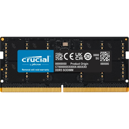 תמונה של זיכרון Crucial SODIMM 32GB DDR5 5200Mhz CL42 (16Gbit) CT32G52C42S5