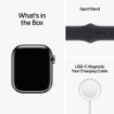 Picture of (Certified Refurbished) Apple Watch MP4J3HB/A Series 8 GPS+LTE 45mm Aluminium Silver Case White Sport Band