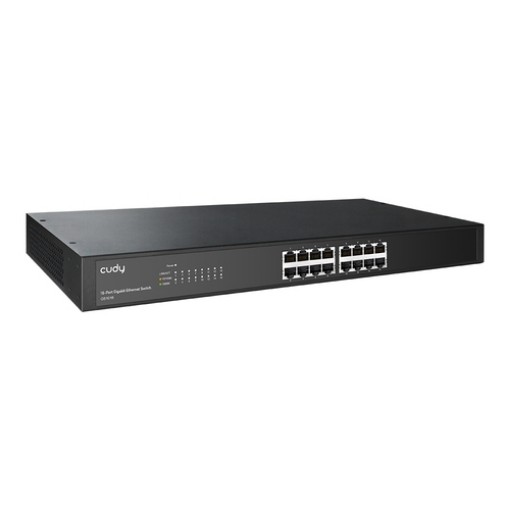 Изображение неуправляемый коммутатор CUDY GS1016.