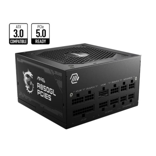 Изображение Блок питания MSI MAG A850GL PCIE5 PCIE5 80+ GOLD.
