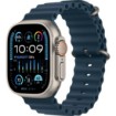 תמונה של שעון חכם Apple Watch Ultra 2 49mm GPS + Cellular צבע שעון Titanium Case צבע רצועה Blue Ocean Band גודל רצועה One Size יבואן רשמי