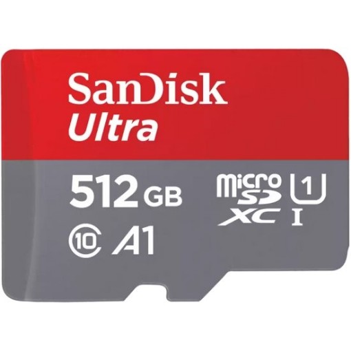 תמונה של כרטיס זיכרון ללא מתאם SanDisk Ultra MicroSDXC - דגם SDSQUAC-512G-GN6MN - נפח 512GB