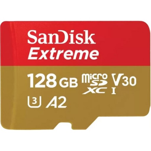 תמונה של כרטיס זיכרון לגיימינג בניידים SanDisk Extreme MicroSDXC - דגם SDSQXAA-128G-GN6GN - נפח 128GB