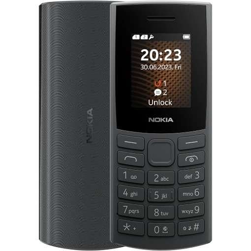 תמונה של טלפון סלולרי Nokia 105 4G 2023 בצבע שחור יבואן רשמי
