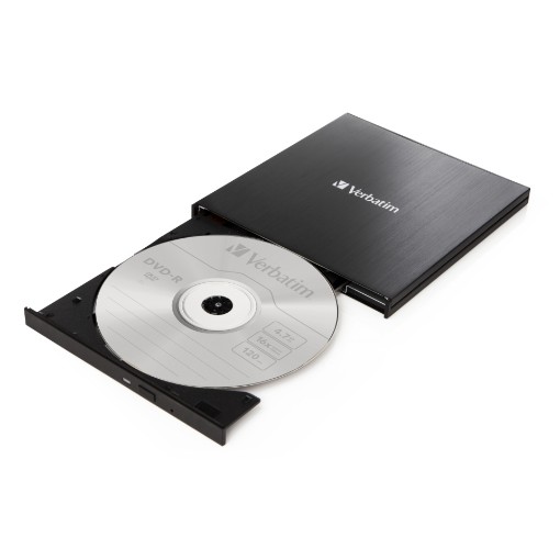 Picture of VERBATIM EXTERNAL SLIMLINE CD/DVD WRITER USB3.2 Gen1/USB-C Drive.