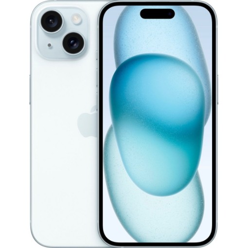 Мобильный телефон Apple iPhone 15 128GB синего цвета. - 1PC.co.il
