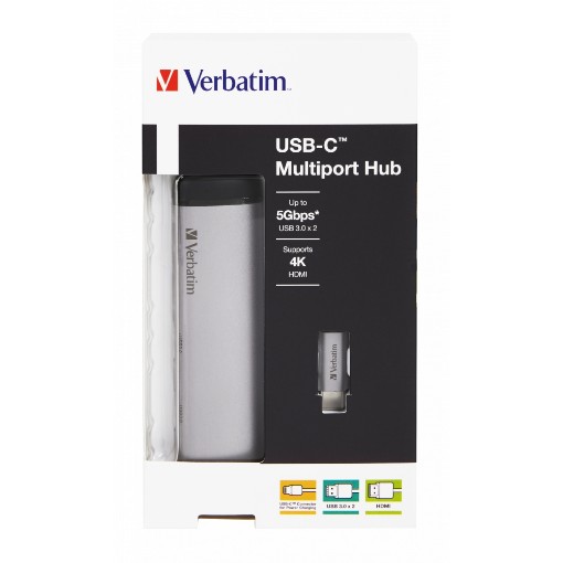 Изображение Хаб VERBATIM USB-C™ MULTIPORT HUB USB 3.1 GEN1 / U3.0 / HDMI