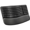 תמונה של מקלדת Logitech Wave Keys Wireless Ergonomic Keyboard (Graphite)