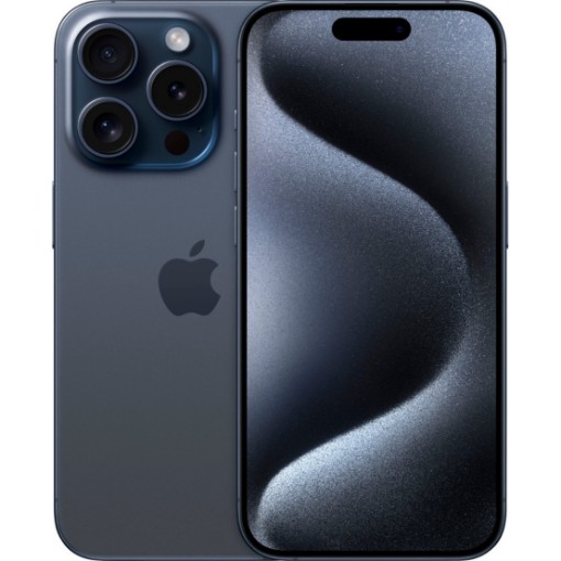 תמונה של טלפון סלולרי Apple iPhone 15 Pro 256GB בצבע כחול טיטניום יבואן רשמי 