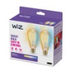 Picture of WiZ Filament Bulb Amber 50 W ST64 E27 x2