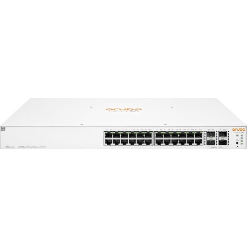 Изображение Коммутатор Aruba Instant On 1930 24G Class4 PoE 4SFP/SFP+ 370W черного цвета.