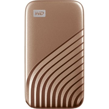 תמונה של כונן SSD חיצוני נייד Western Digital My Passport 1TB USB 3.2 - צבע זהב