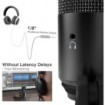Picture of Fifine K670 USB Cardioid Condenser Tabletop Microphone - Black color.