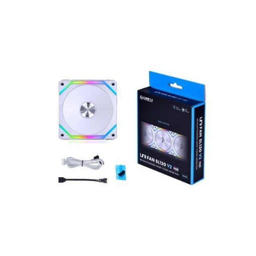 Изображение Вентилятор для корпуса LIAN-LI Cooler 120mm SL120V2-1W UNI белого цвета 12SLV21W.