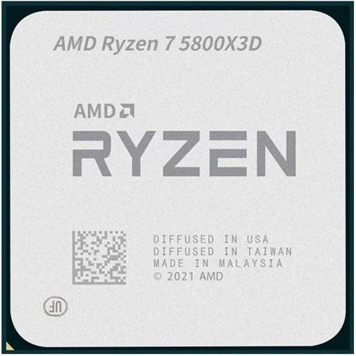 Picture of AMD Ryzen 7 5800X3D AM4 Tray Processor.
