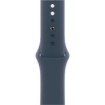 תמונה של שעון חכם Apple Watch SE 2023 GPS 40mm צבע שעון Silver Aluminium צבע רצועה Storm Blue Sport Band - גודל M/L