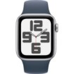 תמונה של שעון חכם Apple Watch SE 2023 GPS 40mm צבע שעון Silver Aluminium צבע רצועה Storm Blue Sport Band - גודל M/L