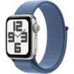 תמונה של שעון חכם Apple Watch SE 2023 GPS 40mm צבע שעון Silver Aluminium צבע רצועה Winter Blue Sport Loop - גודל One Size