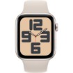 תמונה של שעון חכם Apple Watch SE 2023 GPS 44mm צבע שעון Starlight Aluminium צבע רצועה Starlight Sport Band - גודל M/L