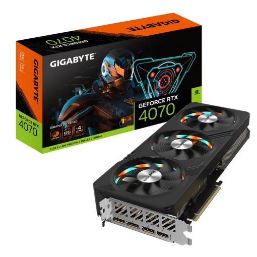 Изображение Видеокарта Gigabyte GeForce RTX 4070 (DLSS 3) GV-N4070GAMING OCV2-12GD N4070GAMINGOCV212GD.