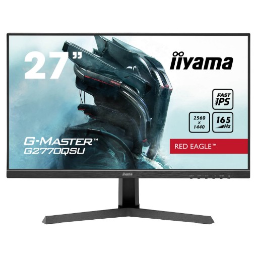 Изображение Монитор для компьютера IIYAMA 27" WQHD 165Hz 0.5ms G-Master IPS Gaming Monitor G2770QSU-B1.