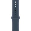 תמונה של שעון חכם Apple Watch SE 2023 GPS 44mm צבע שעון Silver Aluminium צבע רצועה Storm Blue Sport Band - גודל S/M