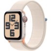תמונה של שעון חכם Apple Watch SE 2023 GPS + Cellular 40mm צבע שעון Starlight Aluminium צבע רצועה Starlight Sport Loop - גודל One Size