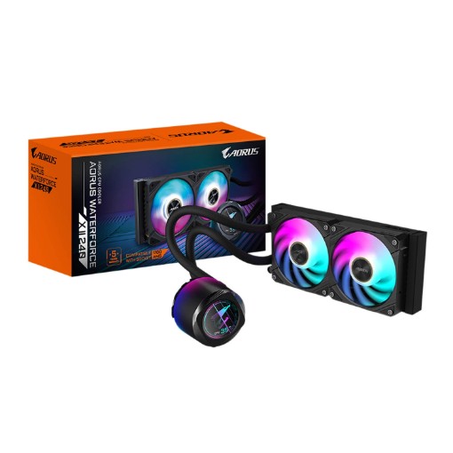 Изображение Система охлаждения водой Gigabyte GP-AORUS WATERFORCE X II 240 Liquid Cooler GP-AORUSWXII240.