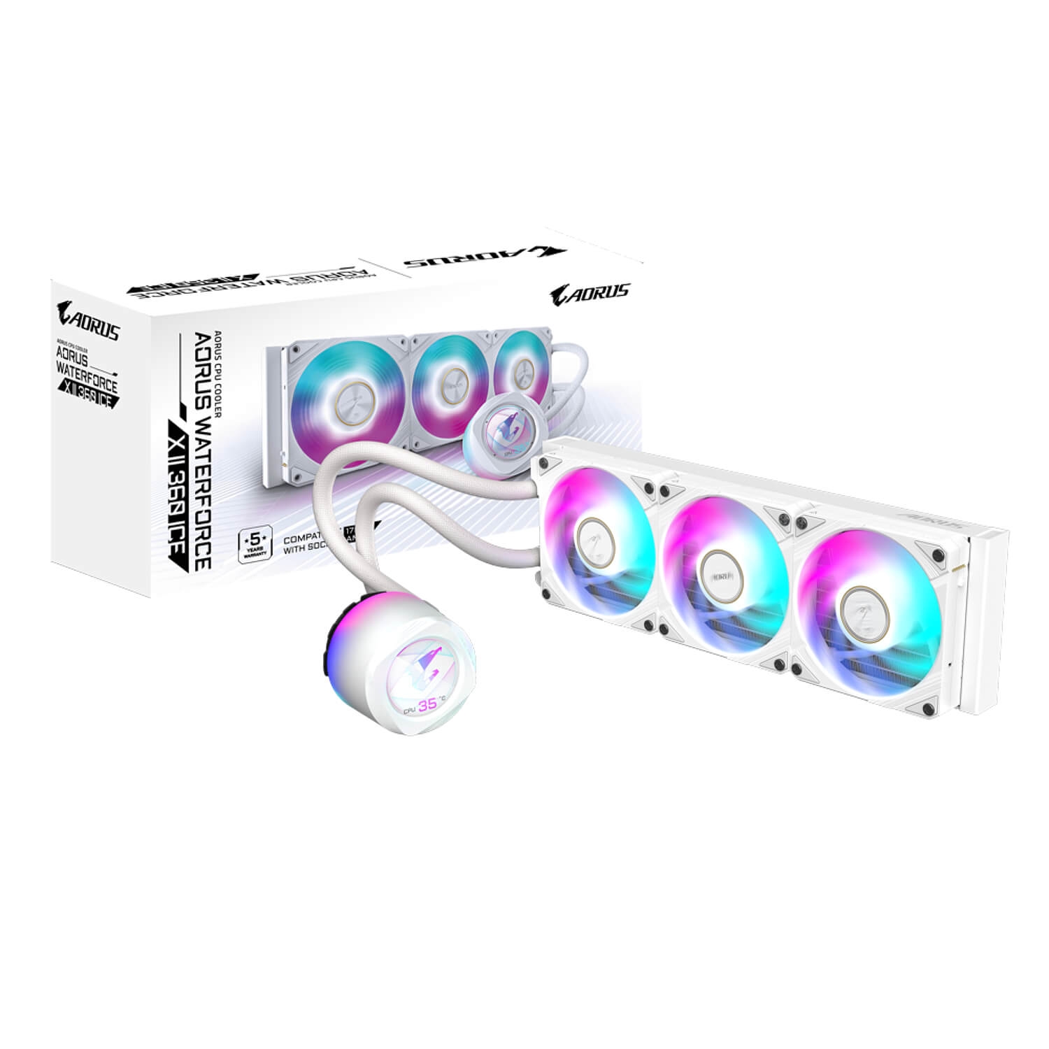 Gigabyte GPAORUS WATERFORCE X II 360 ICE Water Cooling System Liquid Cooler GPAORUSWXII360I