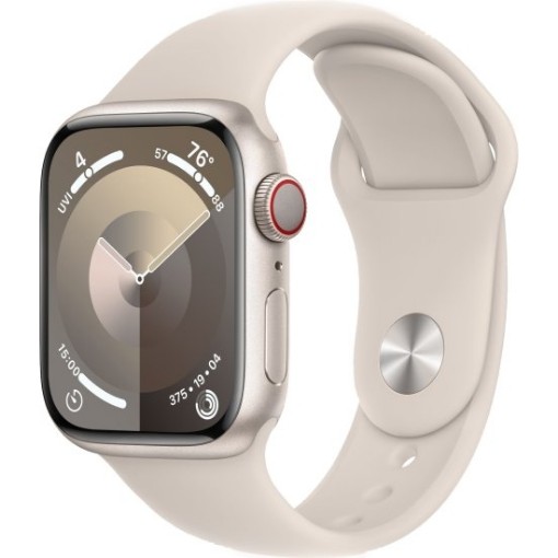 תמונה של שעון חכם Apple Watch Series 9 GPS + Cellular 41mm Aluminium Case with Sport Band MRHN3QI/A