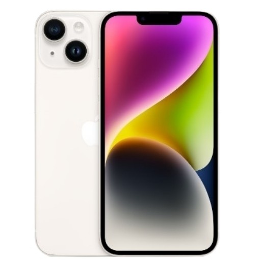 תמונה של טלפון סלולרי Apple iPhone 14 128GB בצבע לבן  מחודש - שנה אחריות