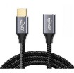 Picture of 10Gbps 100W USB3.2 GEN2 extension cable, USB C male - C female connector, supports 4k@60hz audio/video at a length of 3 meter TopX.