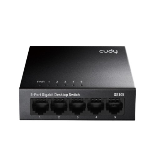 Изображение CUDY 5-портовый гигабитный металлический коммутатор GS105-IL.