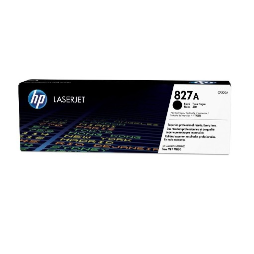 Picture of HP 827A Black Original LaserJet Toner Cartridge, CF300A, original.
